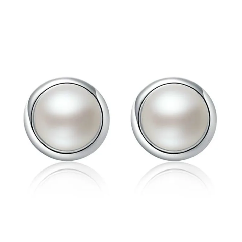 XIYANIKE Silver Color Temperament Female Pearl Earrings For Women Sterling-silver-jewelry Brincos VES6410 | Украшения и