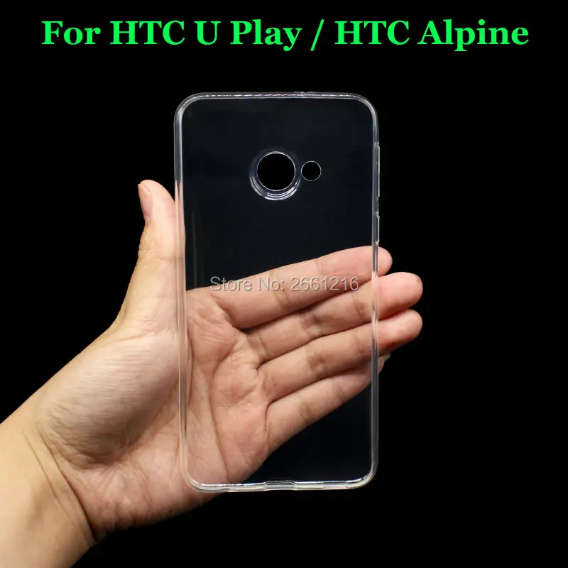Для HTC U Play Ультратонкий Мягкий ТПУ силиконовый прозрачный защитный чехол для