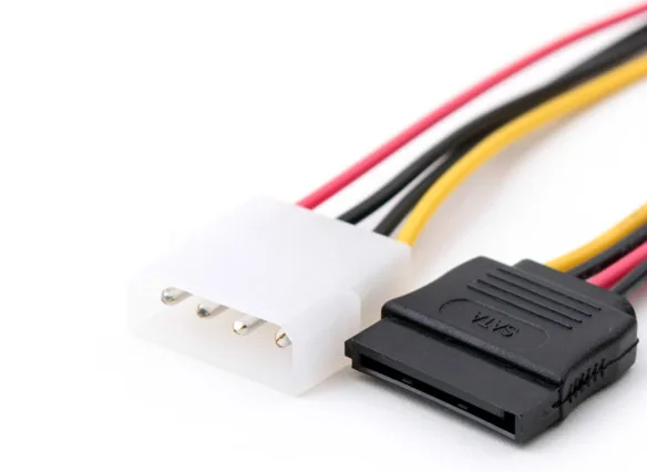 IDE кабель последовательного кабеля питания SATA 4 P мужской 15 женский|Соединители| |