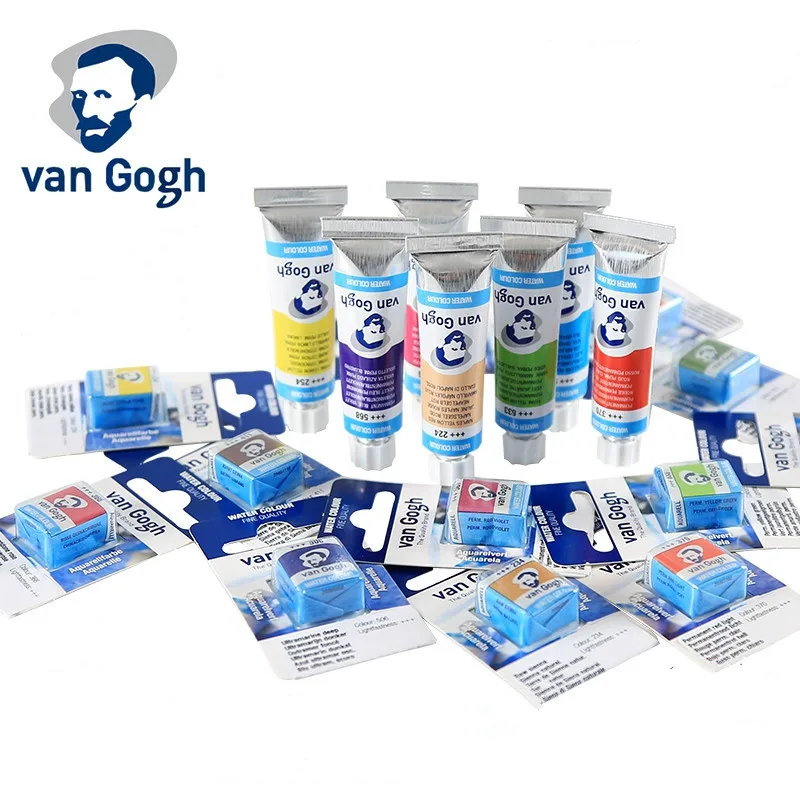 Многоцветный выбор Нидерландов импорт Ван Гога акварельный пигмент трубчатый