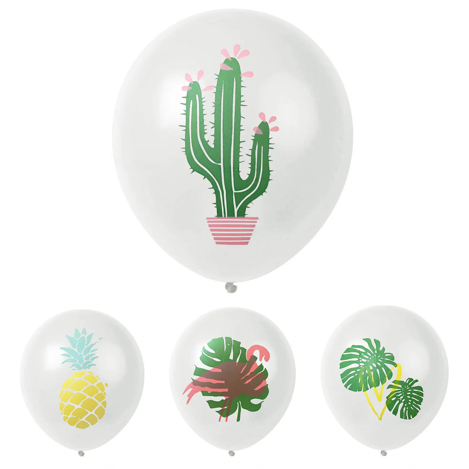 Гавайские украшения для тематических вечеринок 10 шт воздушные шары Фламинго