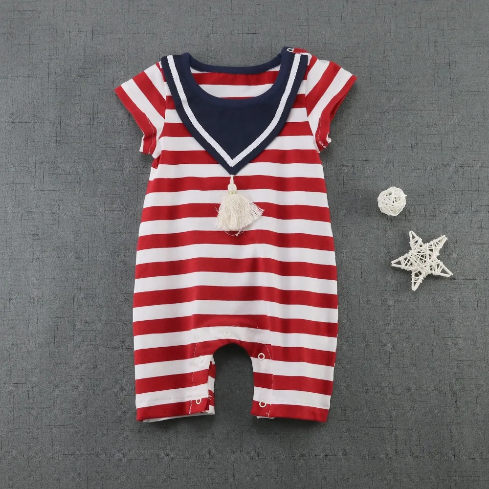 2017 летняя одежда для новорожденных девочек из 100% хлопка темно-синие комбинезоны