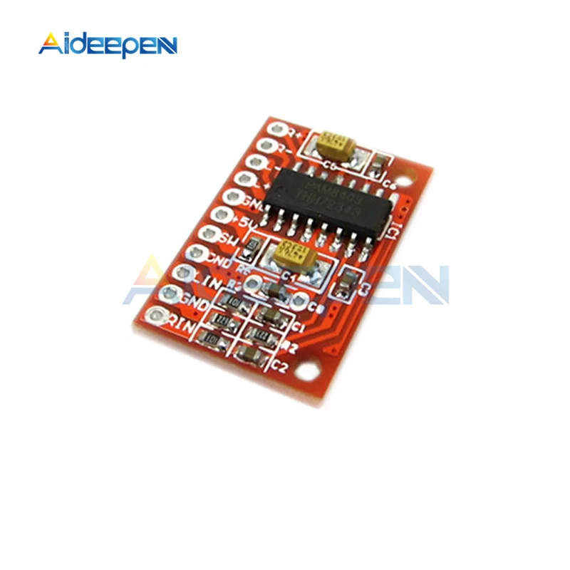 Red DC 2,5 V-5,5 V PAM8403 Супер Мини цифровой усилитель доска 2*3 W Класс D Цифровой усилитель плата эффективный блок питания Micro USB - Цвет: Red