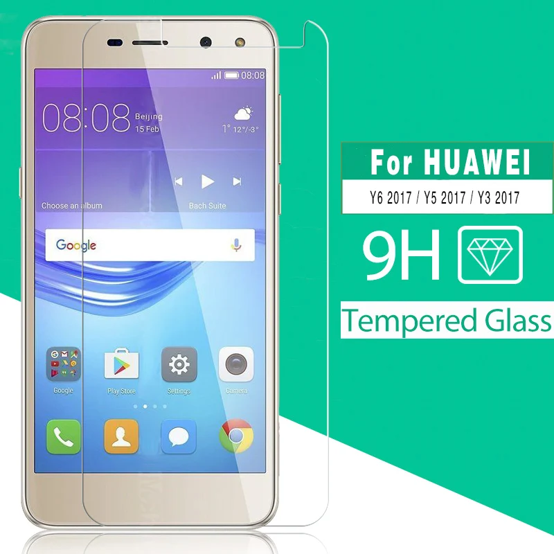 2.5D протектор экрана из закаленного стекла для Huawei Y6 Y3 Y5 2017 MYA L11 L41 CRO L02 L03 L22 L23