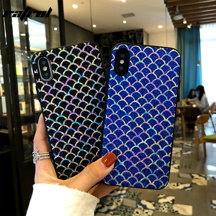 FIRE Phone Case for iPhone 6 6S Silicon Bling Glitter Crystal Sequins Soft TPU Cover Fundas 5 5S 7 8 Plus X |