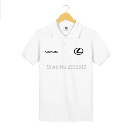 Летняя рубашка поло с короткими рукавами Lexus хлопковая отворотом 4s рабочая