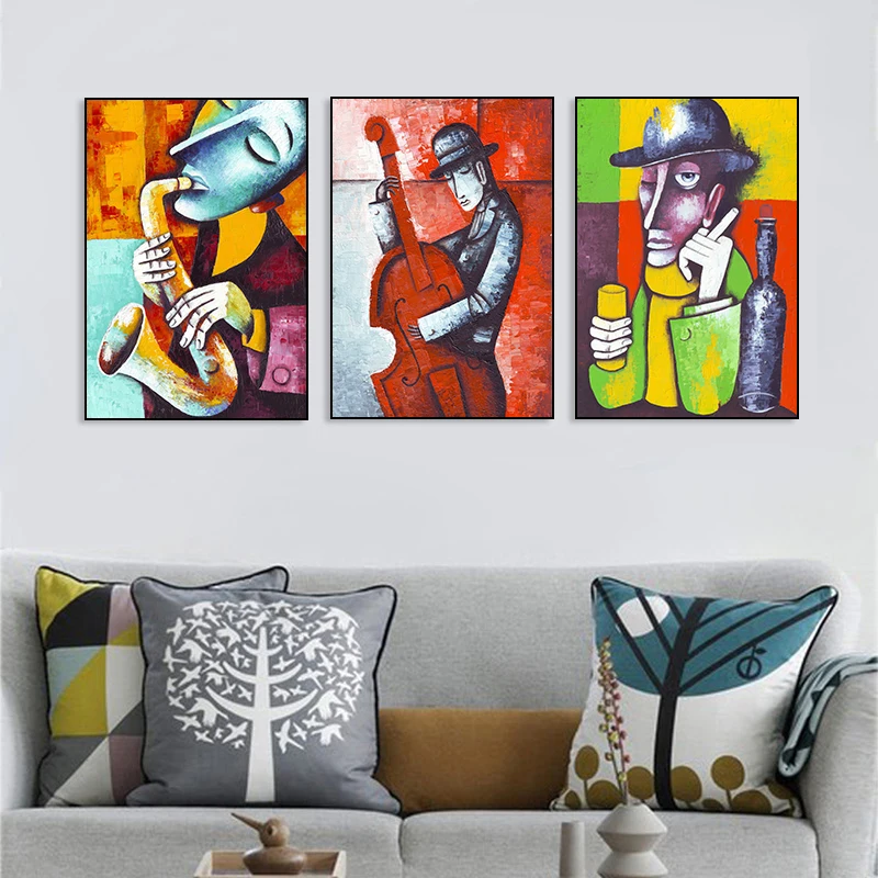 Nordic Canvas Painting Abstract Art Man Wall Poster Picture Home Decor Children Bedroom Living Room | Дом и сад