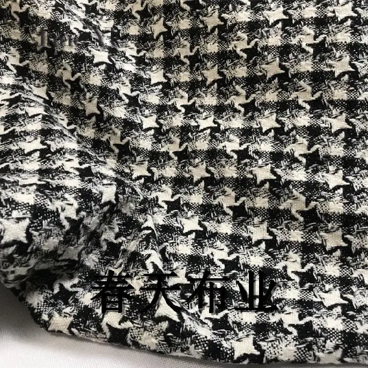 JaneYU High-grade Autumn And Winter Thick Bright Silk Kiwi Plaid Cloth Overcoat British Wool Woolen Fragrant Fabrics | Дом и сад