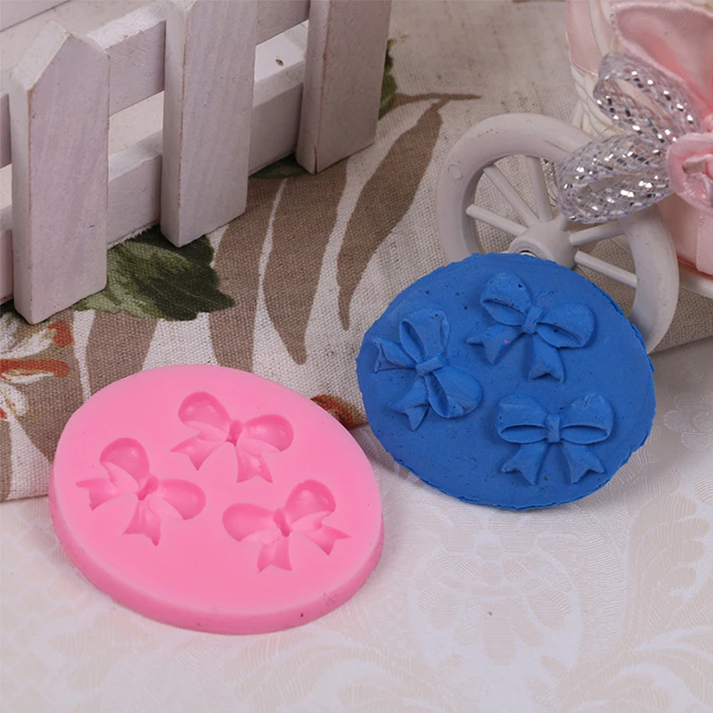 Small Cake Mold Food Grade silicone mold Fondant Decorating Tools Silicone Soap Bow Tie Shape | Дом и сад