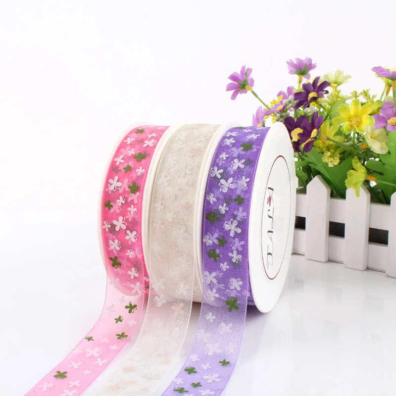 5 метров с фокусным расстоянием 25 мм бабочка из органзы Лента для рукоделия