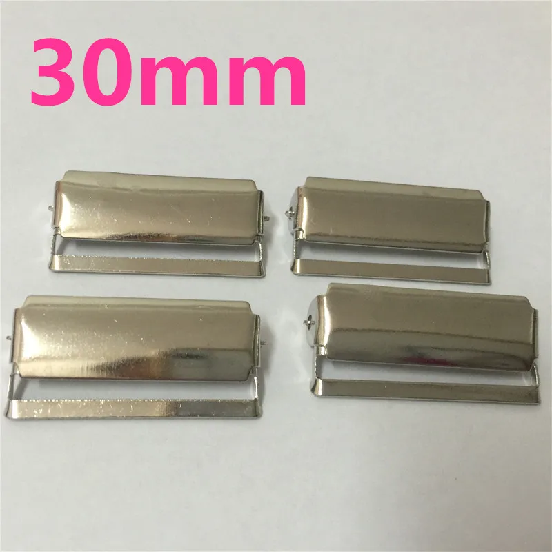 (2 шт./лот) 3 0 см серебристая металлическая пряжка подтяжки регулируемые пряжки