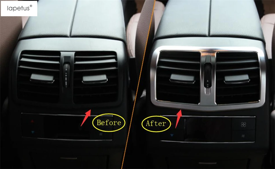 Lapetus аксессуары для Mercedes Benz E CLASS W212 Sedan 2011 2015 задний Кондиционер AC Vent Outlet