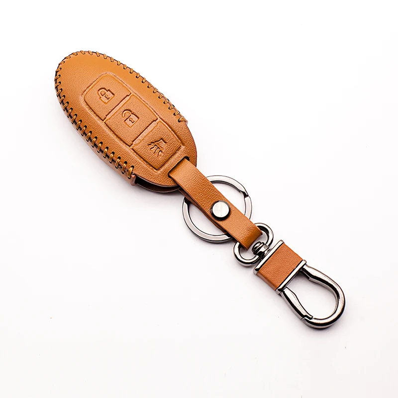 Высококачественная кожаная цветная Автомобильная крышка ключа с дистанционным