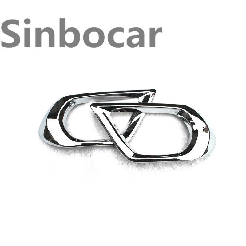 ABS Хром Передняя противотуманная фара накладка 2 шт для Subaru Forester 2013 2016 Бесплатная