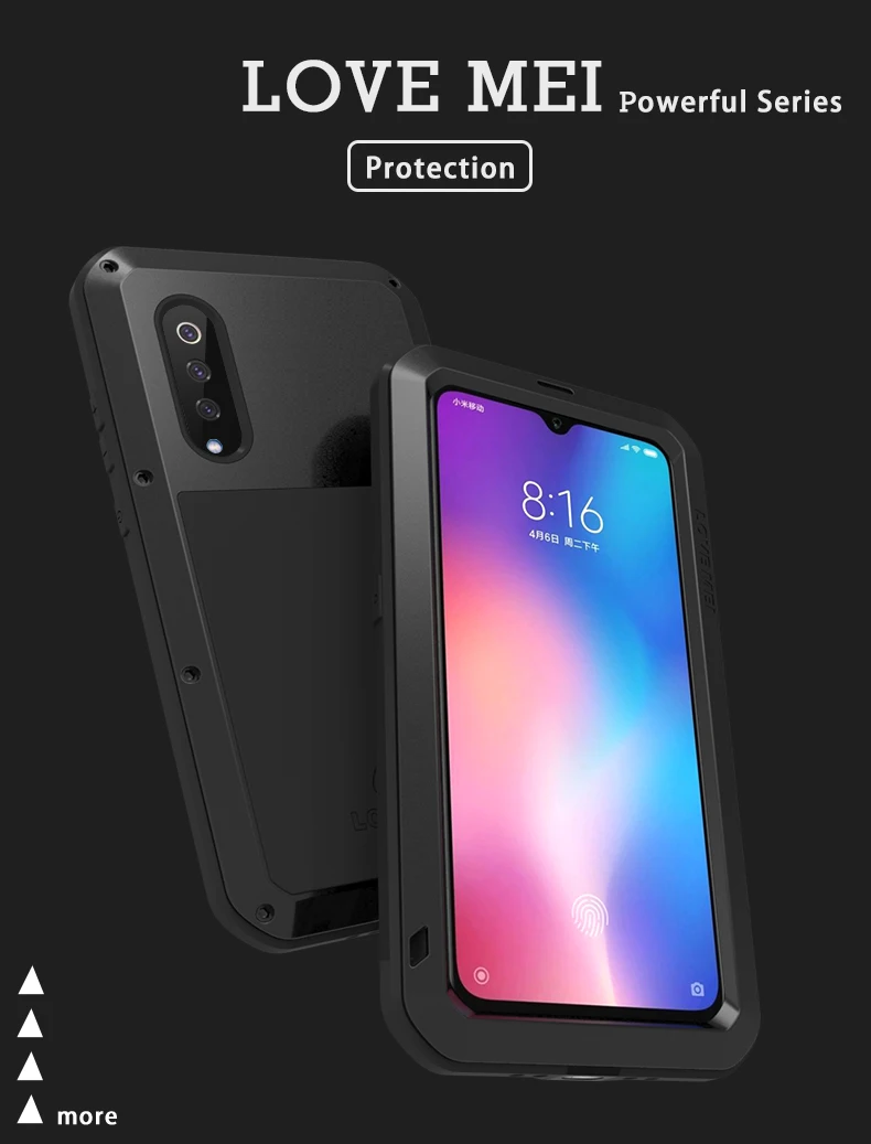 Водонепроницаемый ударопрочный грязеотталкивающий чехол для Xiaomi Mi 9 Mi9 телефона