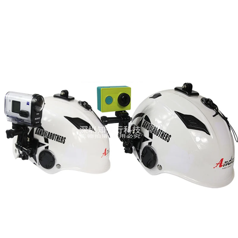 Крепление на мотоциклетный шлем изогнутый клейкий кронштейн для Xiaomi yi 4K Gopro Hero 7 6 5 4 3 SJCAM sj4000 Eken H9 аксессуары для экшн-камеры
