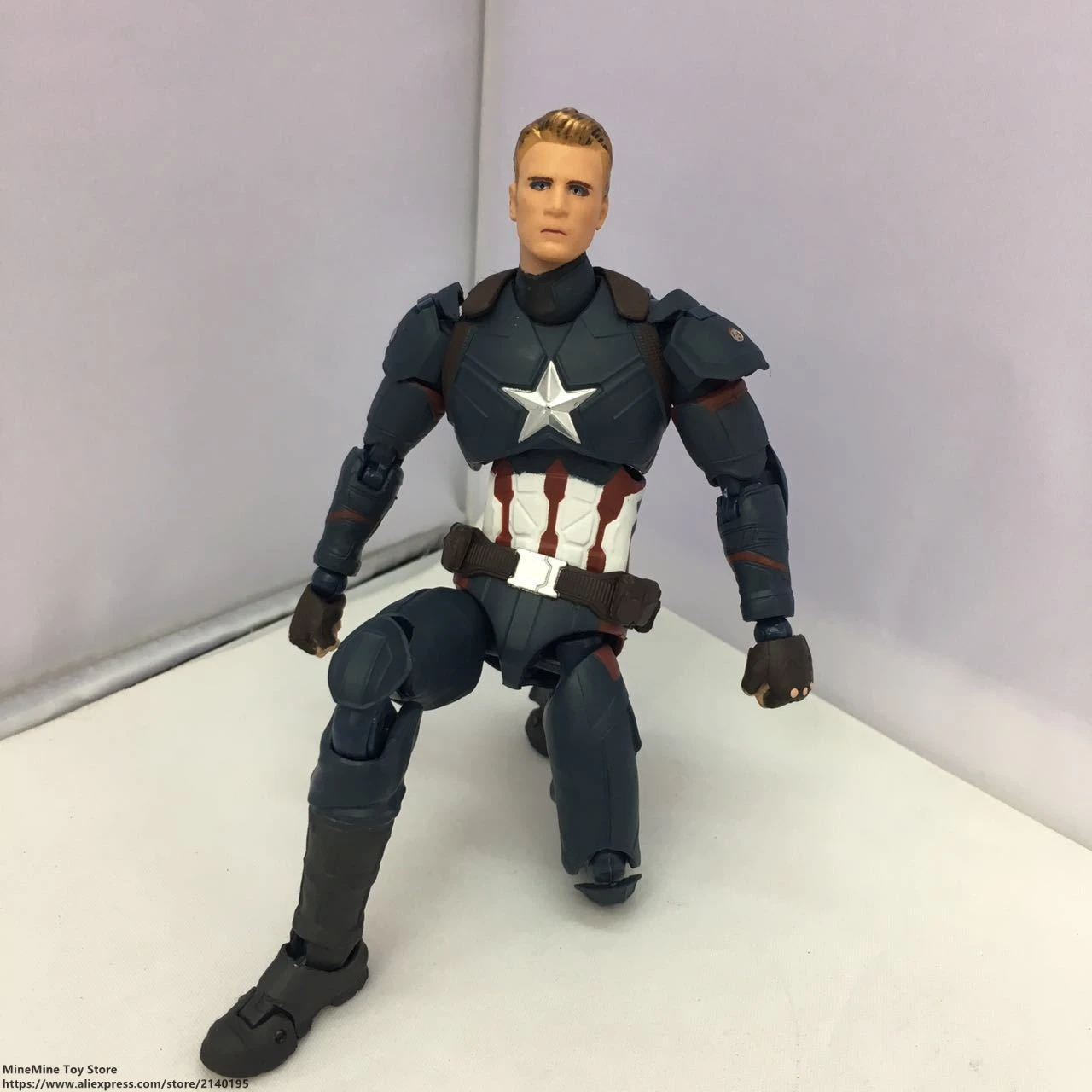 DISNEY Marvel Мстители Капитан Америка 15 5 см фигурка аниме мини украшение ПВХ