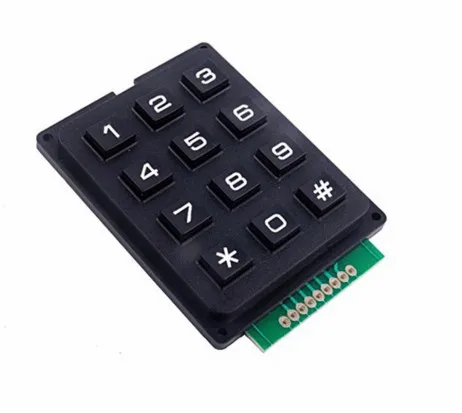 10PCS/LOT 3x4 Matrix Keyboard Keypad Module Use Key PIC AVR Stamp Sml 3 * 4 Plastic Keys Switch Controller