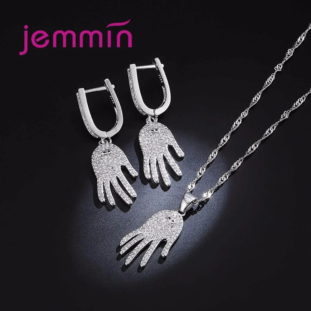 Уникальный дизайн 925 Серебряные наборы ювелирных изделий для вечеринок женщин