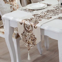 original thickening table runners home decoration european luxury chenilletable runners fashion simple modern west table flag