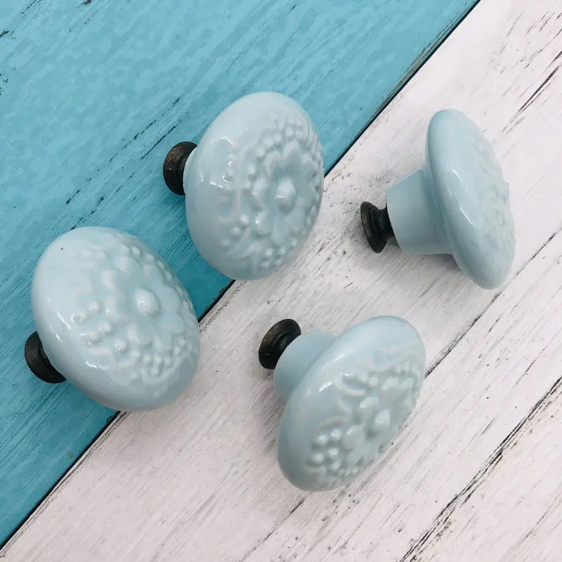 4 шт Керамические ручки для шкафа Шкаф комода Кухня Спальня мебель дверные и 44 мм *