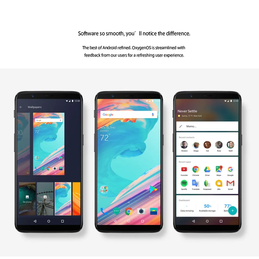 OnePlus 5T смартфон с 5 5-дюймовым дисплеем восьмиядерным процессором Snapdragon 835 ОЗУ 6 ГБ