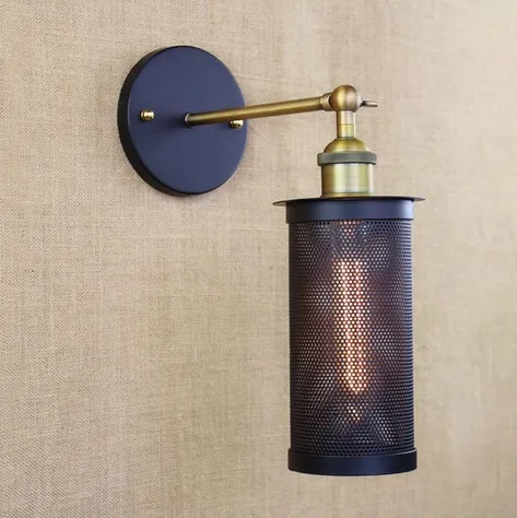 Edison Retro Loft Style Sconce Vintage Wall Light For Home Antique Industrial Lamp Iron Net Lighting Lampara Pared | Лампы и освещение