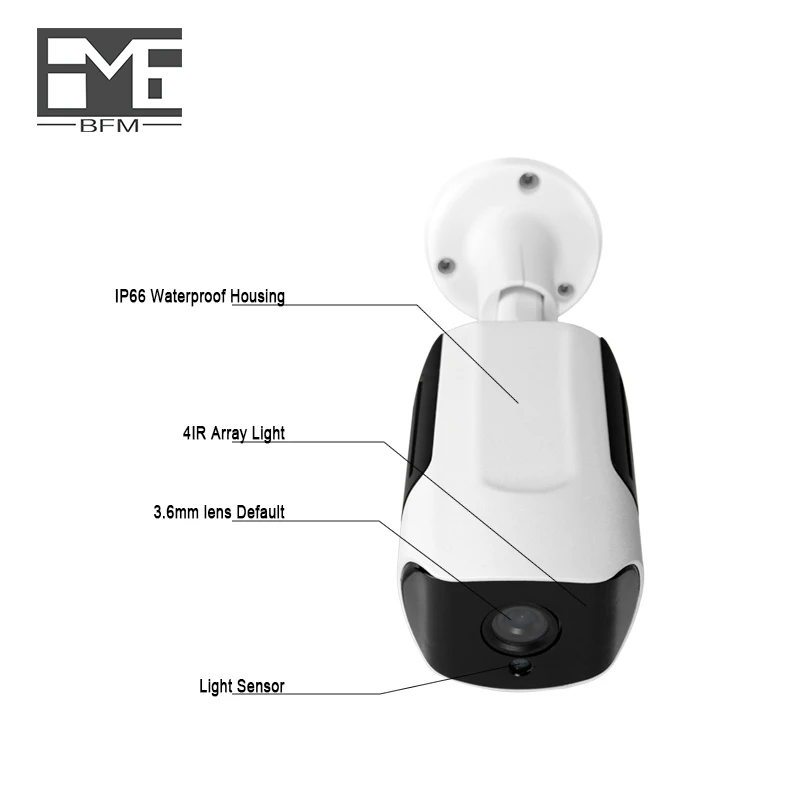 BFMore AudioIP камера 720 P проводное обеспечение безопасности в помещении наружное