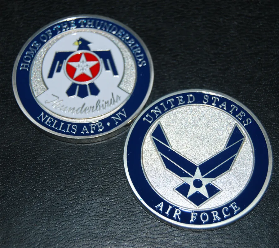 США ВВС Nellis база/Thunderbirds USAF Challenge МОНЕТА 5 шт./лот Бесплатная доставка|us coins|coin coinslot