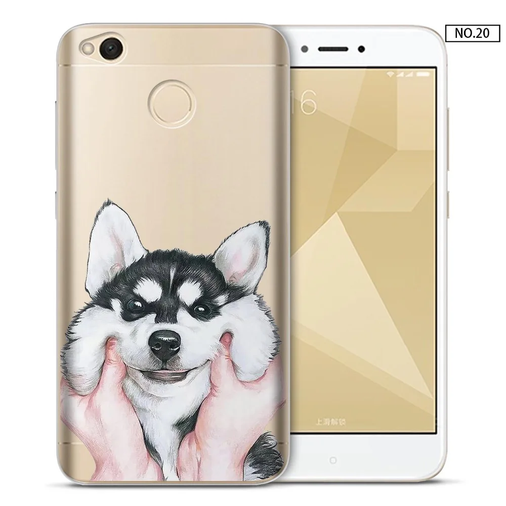 Мягкий Силиконовый Чехол Для Сяо Mi A1 5x6 красный 4x 5A 5 плюс 4 Pro милая собака Телефон