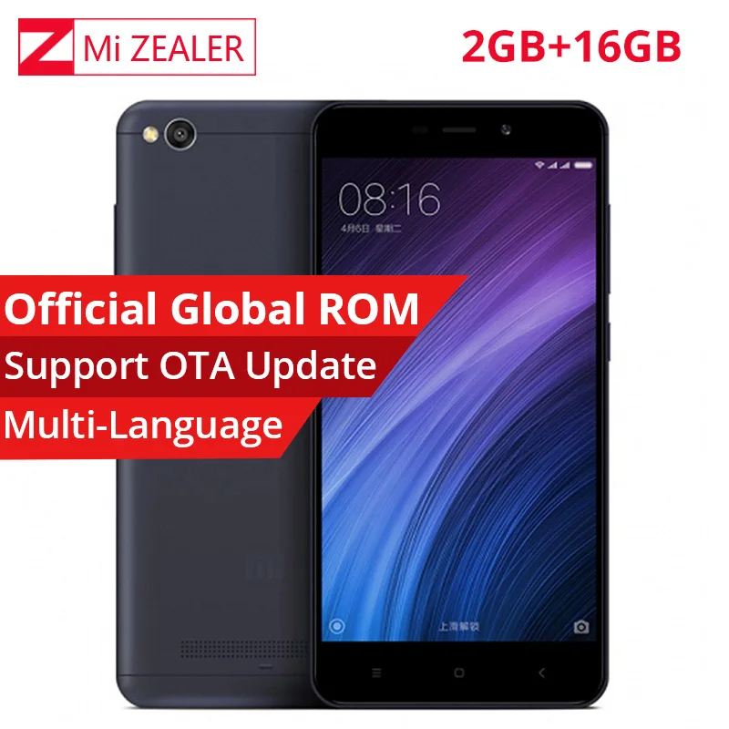 Глобальный Встроенная память Xiaomi Redmi 4A 2 ГБ Оперативная 16 мобильного телефона
