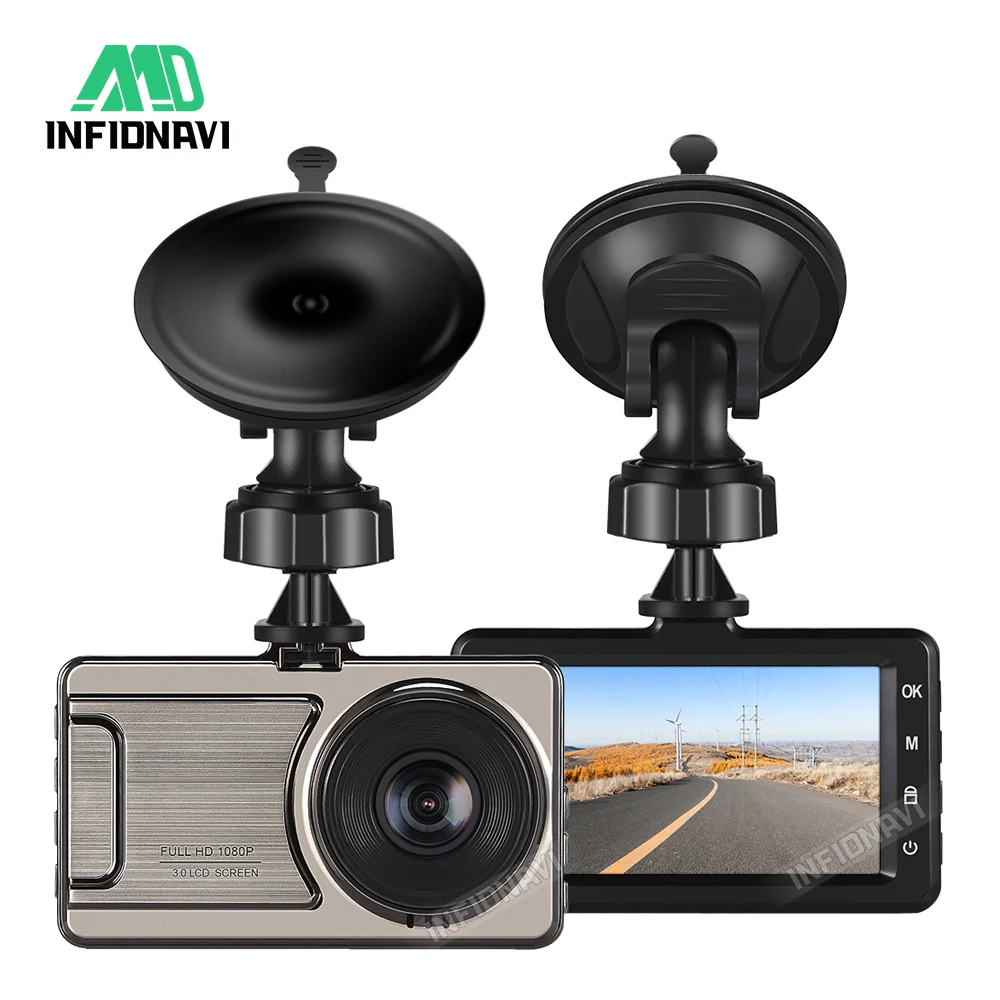 3 дюймовый Видеорегистраторы для автомобилей 1080 P FHD 170 градусов Широкий формат