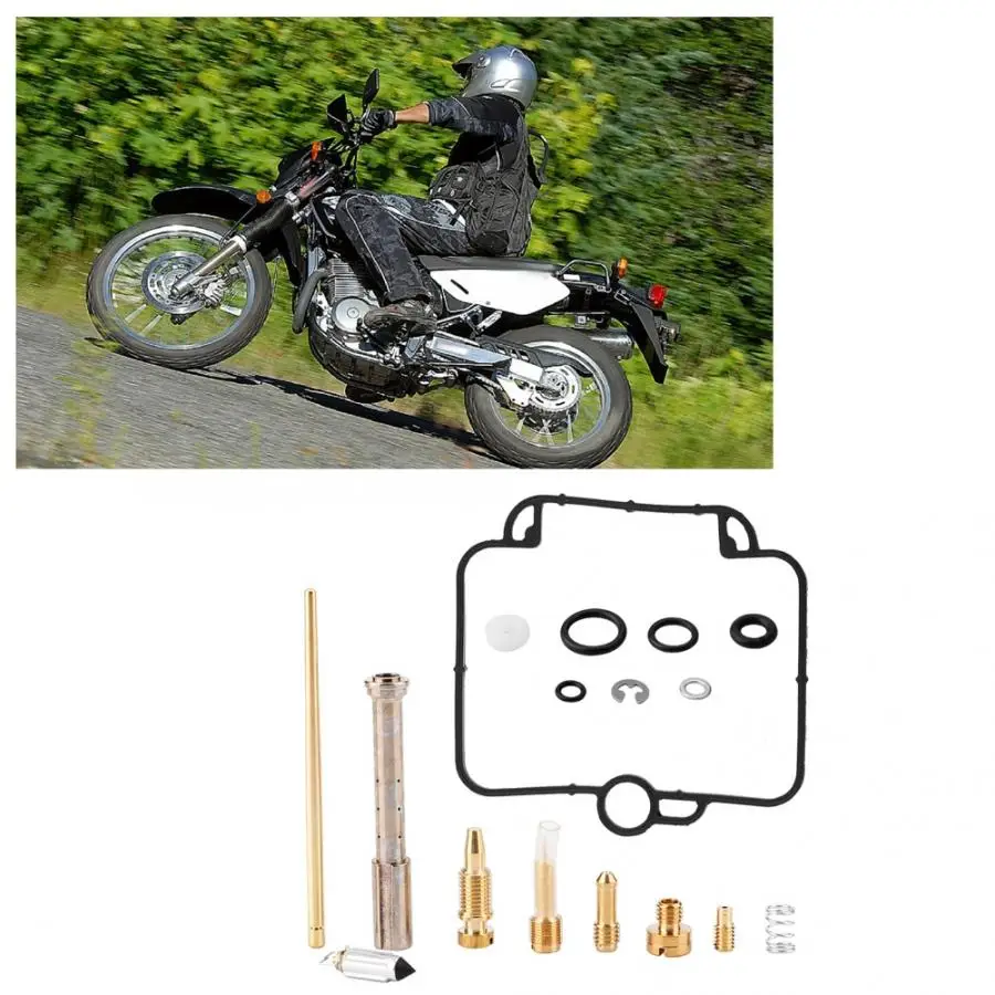 18 шт. Ремкомплект карбюратора Ремонтный комплект для Suzuki DR650SE 1996-2009 motocicleta ремонт карбюратора комплект Ремкомплект карбюратора части мотоцикла