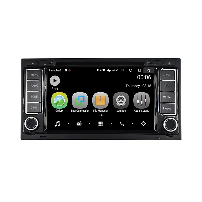 Автомобильный DVD плеер стерео радио Android 8 0 Bluetooth 7 дюймов сенсорный экран 4 Гб/32 ГБ