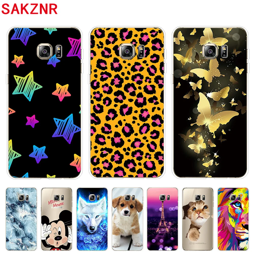 Case for Samsung Galaxy S6 5.1&quot Cover Silicone For S 6 Soft Edge Phone |