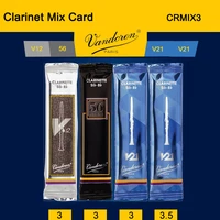 original vandoren crmix3 bb clarinet reed mix card includes 1 each of v12 56 rue lepic v21 bonus v21