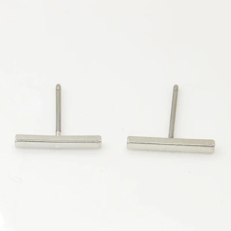 3 размера и цвета простая палочка позолоченные черные металлические серьги