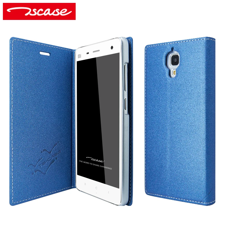 Tscase Высокое качество для Xiaomi mi 4 кожаный чехол флип Чехол Xiao телефона невидимый