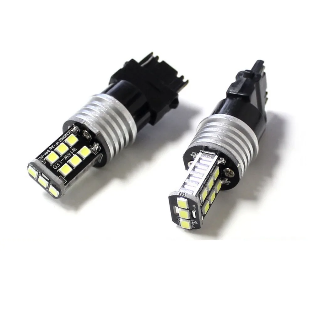 T25 3156 PY27/7W 3157 светодиодный Автомобильный источник света 15 SMD 2835 лампа заднего