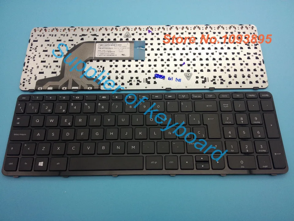 Новая клавиатура с испанской раскладкой для ноутбука HP Pavilion 15-r240ns 15-r243ns 15-r245ns