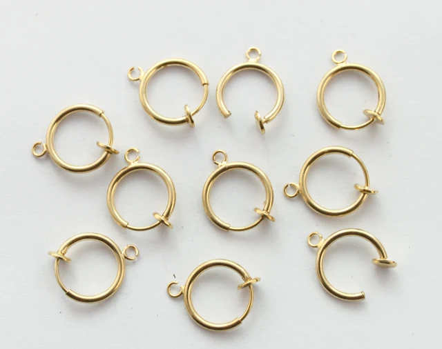 20 шт. пружинные серьги клипсы золотого цвета 13 мм #22782|earrings ball|earring angelearring clip on |