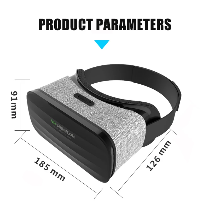 2019 оригинальные 3D очки виртуальной реальности VR Shinecon Y005 картонные для 4 3 6 0