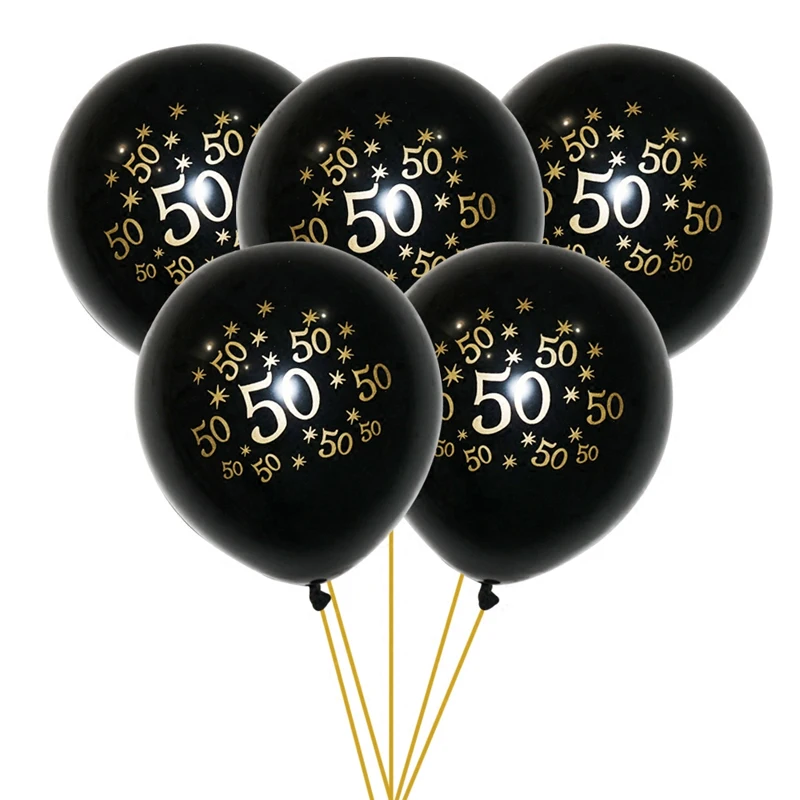 10pcs/lot happy birthday balloon party 30 40 50 60 anniversary supplies ballon Decoration latex wedding balloons | Дом и сад