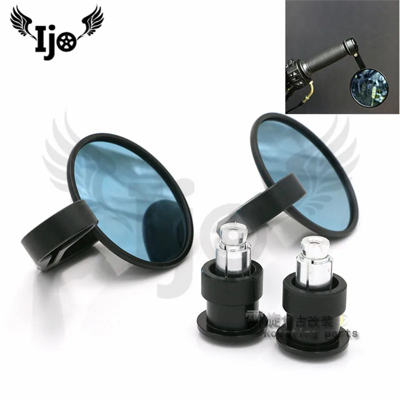 

Мотоцикл высшее качество зеркало заднего вида Ретро Мото части алюминиевый сплав Гальваническое круглое зеркало для мотоцикла универсаль...