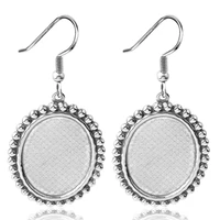 10pcs stainless steel jewelry womens earrings eardrop blank base fit 1318mm 1825mm diy jewelry popular accessories wholesale