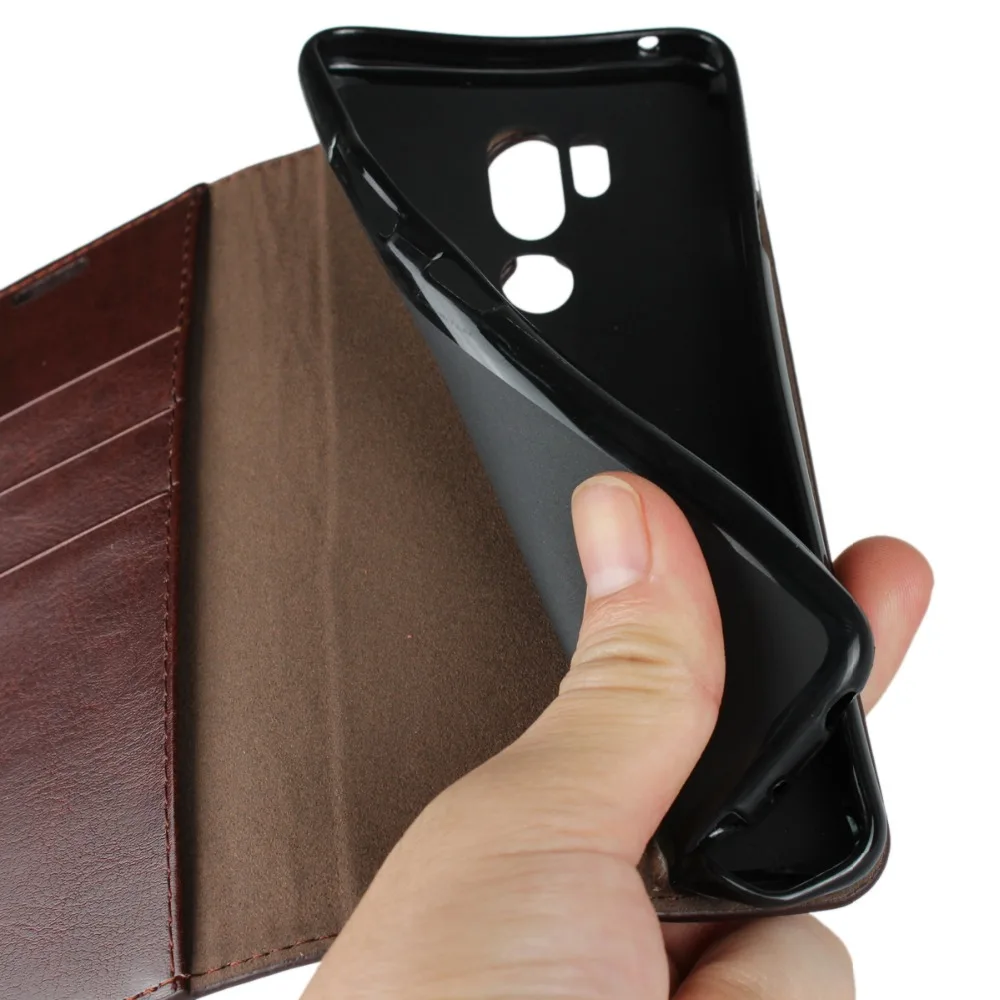 Ультратонкий чехол для LG G7 G8 G6 G5 противоударный чехол-книжка из натуральной кожи