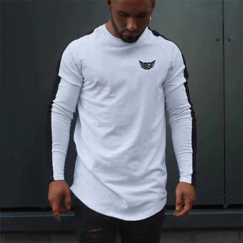 Тренажерные залы одежда модная мужская футболка 2021 весенне-осенняя новая