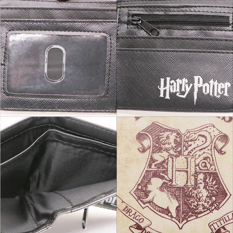 Harri Potter short wallet girl fan double folded pu coin clutch for credit cards | Багаж и сумки
