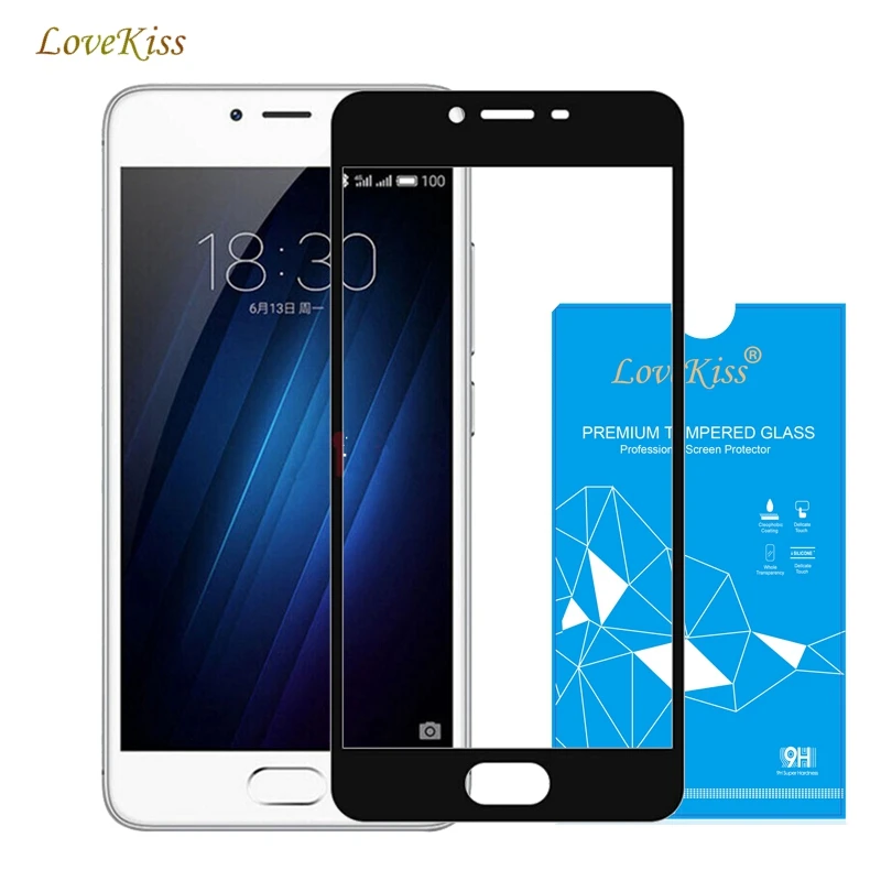 9H цветное закаленное стекло с полным покрытием для Meizu U10 U20 M3 M5 Note Pro 5 6 MX6 S Mini