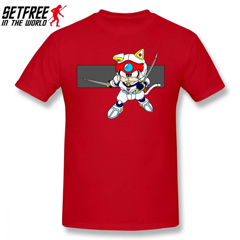 Мужская футболка Speedy Samurai Pizza Cats хлопковая Футболка с круглым вырезом и коротким